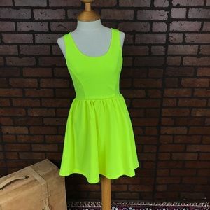Neon Skater Dress